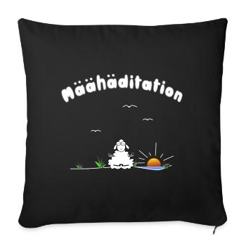 Meditation - Sofakissenbezug 45 x 45 cm - Schwarz - Vorne
