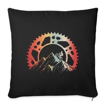 Bike Bike Without Battery Because I Can Gift - Sofa pillowcase 17,3'' x 17,3'' (45 x 45 cm) - black - Front