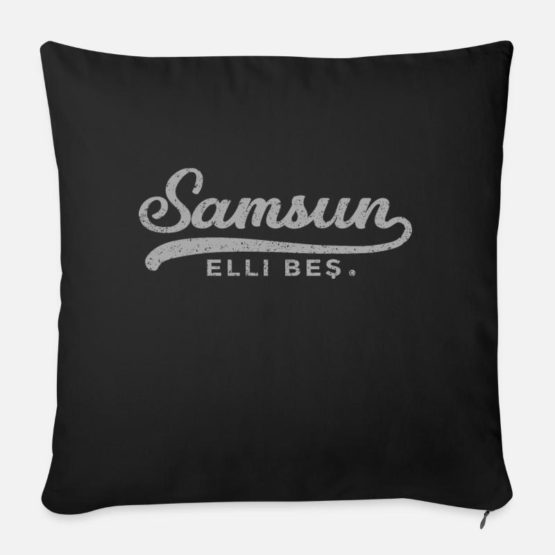 Samsun - Sofakissenbezug 45 x 45 cm - Schwarz