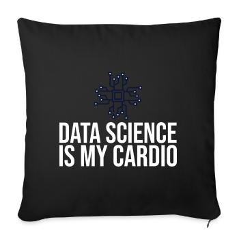 Data Scientist Data Science Science - Sofa pillowcase 17,3'' x 17,3'' (45 x 45 cm) - black - Front