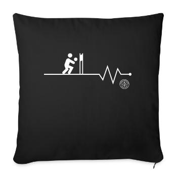 Volleyball - Sofa pillowcase 17,3'' x 17,3'' (45 x 45 cm) - black - Front