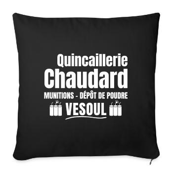septième compagnie, film culte, militaire - Housse de coussin décorative 45 x 45 cm - noir - Devant