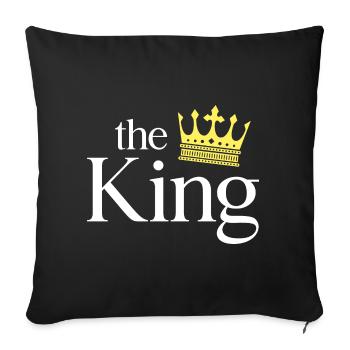 Partner Look Couple Partner Couple Couple Family - Sofa pillowcase 17,3'' x 17,3'' (45 x 45 cm) - black - Front