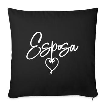 Esposa Cute Wife To Be Bride Couple Wedding Gift - Sofa pillowcase 17,3'' x 17,3'' (45 x 45 cm) - black - Front