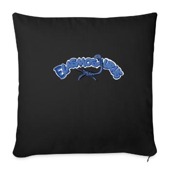 Elasmosaurus - Sofakissenbezug 45 x 45 cm - Schwarz - Vorne