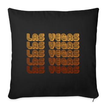 LasVegas Gradient Grid - Sofa pillowcase 17,3'' x 17,3'' (45 x 45 cm) - black - Front