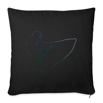 Women Men's Jetskiing Jet Ski Riding Jet Ski - Sofa pillowcase 17,3'' x 17,3'' (45 x 45 cm) - black - Front