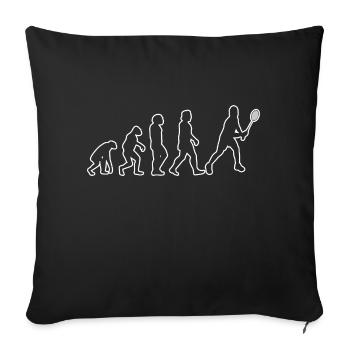 Joueur de badminton Fan de badminton Badminton - Housse de coussin décorative 45 x 45 cm - noir - Devant