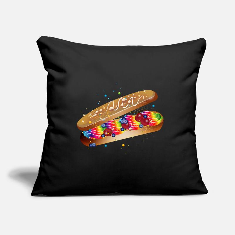 Illustration d’un éclair coloré rempli Housse de coussin décorative 45 x 45 cm