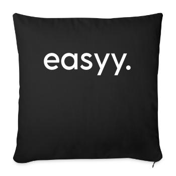 easyy. ! - Sofakissenbezug 45 x 45 cm - Schwarz - Vorne