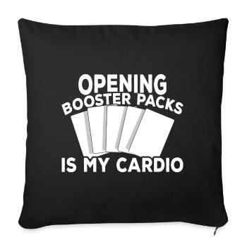 Jeu de cartes à collectionner - Housse de coussin décorative 45 x 45 cm - noir - Devant