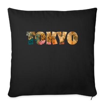 TOKYO COLORFUL - Sofa pillowcase 17,3'' x 17,3'' (45 x 45 cm) - black - Front
