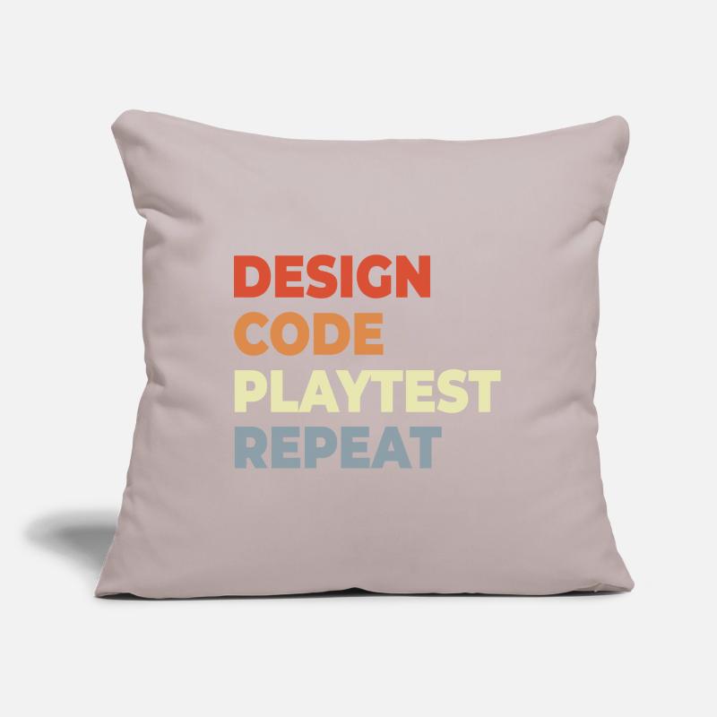 Game Development Workflow Sofa pillowcase 17,3'' x 17,3'' (45 x 45 cm)