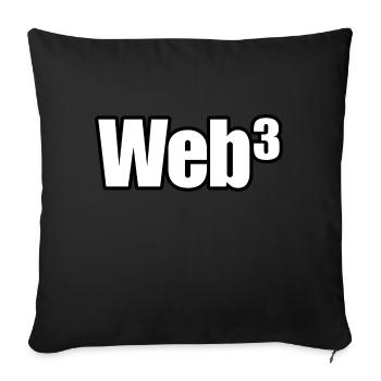 Web3, Crypto Trader Bull Market Finance Tech - Sofa pillowcase 17,3'' x 17,3'' (45 x 45 cm) - black - Front