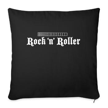 Guitare Fretboard Small White - Housse de coussin décorative 45 x 45 cm - noir - Devant