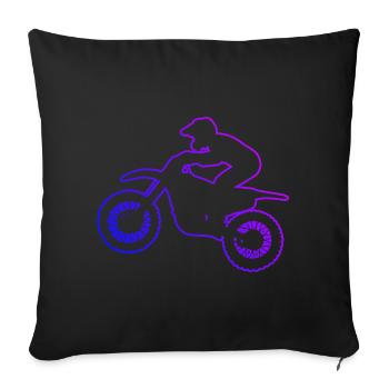 Dirt Bike Dirt Bike Women Dirt Biker Men - Sofa pillowcase 17,3'' x 17,3'' (45 x 45 cm) - black - Front