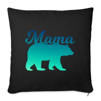 MAMAN OURS - Housse de coussin décorative 45 x 45 cm - noir - Devant
