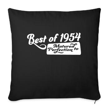 1954 - Sofa pillowcase 17,3'' x 17,3'' (45 x 45 cm) - black - Front