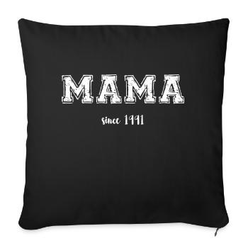 Mom 1991 - Sofa pillowcase 17,3'' x 17,3'' (45 x 45 cm) - black - Front