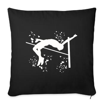 High Jumper Watercolor High Jump - Sofa pillowcase 17,3'' x 17,3'' (45 x 45 cm) - black - Front