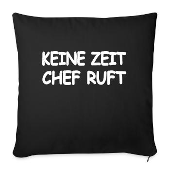 Chef - Sofakissenbezug 45 x 45 cm - Schwarz - Vorne