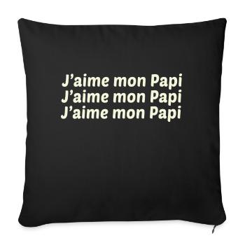 GRANDPA DAD GRANDPA HUMOR GRANDPA JOKE - Sofa pillowcase 17,3'' x 17,3'' (45 x 45 cm) - black - Front