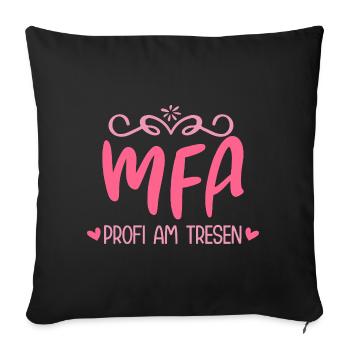MFA Professional Medical Assistant - Sofa pillowcase 17,3'' x 17,3'' (45 x 45 cm) - black - Front