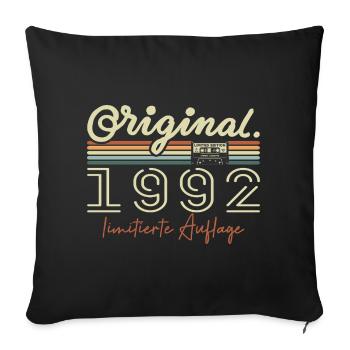 Original 1992 Vintage 1992 Birthday Retro 1992 - Sofa pillowcase 17,3'' x 17,3'' (45 x 45 cm) - black - Front