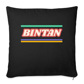 Bintan Indonesia - Sofa pillowcase 17,3'' x 17,3'' (45 x 45 cm) - black - Front