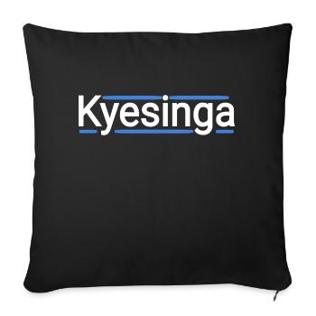 Kyesinga münchnerisch giesi Giesing - Sofakissenbezug 45 x 45 cm - Schwarz - Vorne