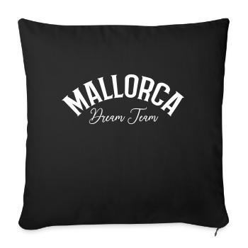 Mallorca Dream Team - Sofa pillowcase 17,3'' x 17,3'' (45 x 45 cm) - black - Front