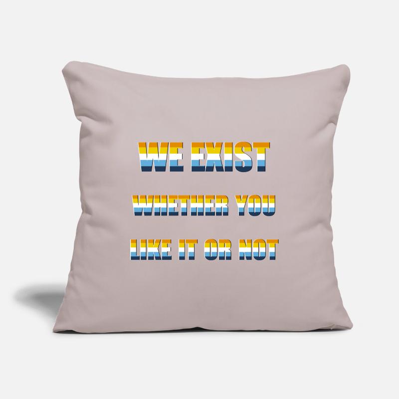 Nous existons - AroAce Flag Housse de coussin décorative 45 x 45 cm