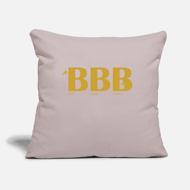 Meilleur compagnon d’assurage Housse de coussin décorative 45 x 45 cm