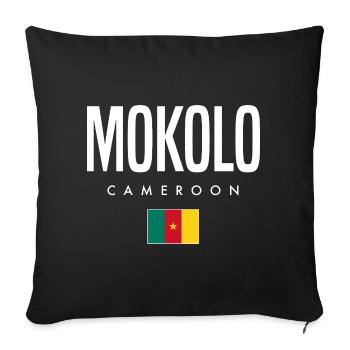 Mokolo Cameroon Cameroonians - Sofa pillowcase 17,3'' x 17,3'' (45 x 45 cm) - black - Front