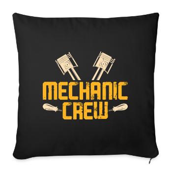 Mécanicien automobile Mécatronicien Technicien Tournevis Cadeau - Housse de coussin décorative 45 x 45 cm - noir - Devant