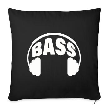 BASS - Sofakissenbezug 45 x 45 cm - Schwarz - Vorne