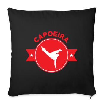 Capoeira - Fighting - Dance - Sofa pillowcase 17,3'' x 17,3'' (45 x 45 cm) - black - Front