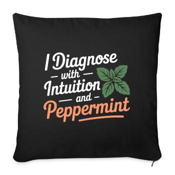 Certified Clinical Phytotherapy Diagnostic Gear - Sofa pillowcase 17,3'' x 17,3'' (45 x 45 cm) - black - Front