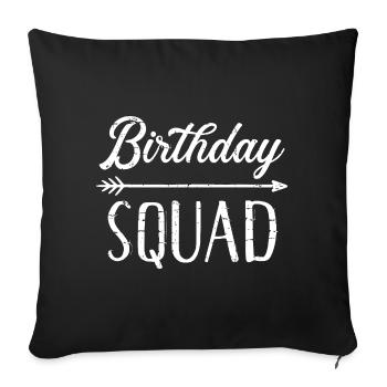 Escouade d’anniversaire Arrow - Housse de coussin décorative 45 x 45 cm - noir - Devant