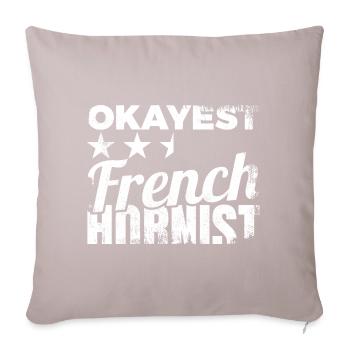 Average French horn player - Sofa pillowcase 17,3'' x 17,3'' (45 x 45 cm) - light taupe - Front