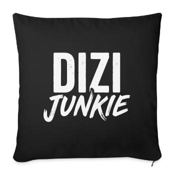 Dizi Junkie - Sofa pillowcase 17,3'' x 17,3'' (45 x 45 cm) - black - Front