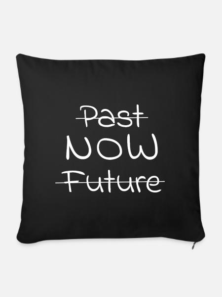 Spiritualitaet-PastFutureNow - Sofakissenbezug 45 x 45 cm - Schwarz