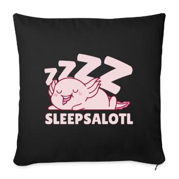 Sleepsalotl - Sofakissenbezug 45 x 45 cm - Schwarz - Vorne