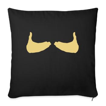 ̈pse halten - Sofakissenbezug 45 x 45 cm - Schwarz - Vorne