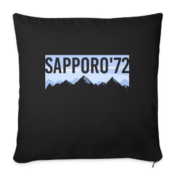 SAPPORO'72 Tee shirts - Housse de coussin décorative 45 x 45 cm - noir - Devant