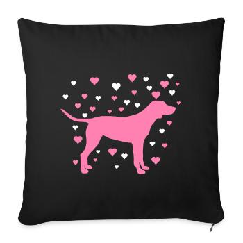 Labrador - Sofakissenbezug 45 x 45 cm - Schwarz - Vorne
