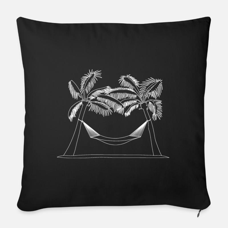 Strand - Sofakissenbezug 45 x 45 cm - Schwarz