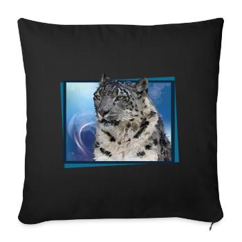 once - Housse de coussin décorative 45 x 45 cm - noir - Devant