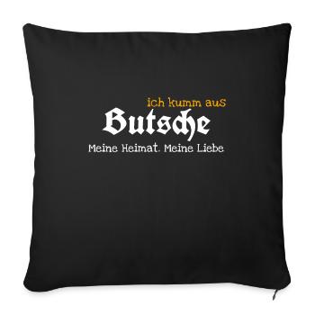 Putzkau - Sofakissenbezug 45 x 45 cm - Schwarz - Vorne