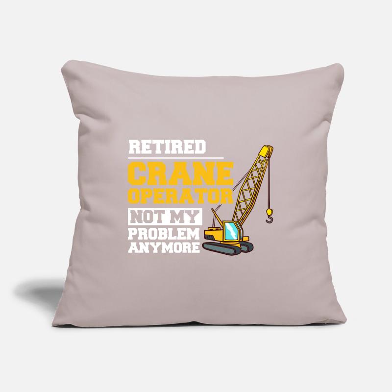 Crane Operator Construction Worker Crane Tower Training Sofa pillowcase 17,3'' x 17,3'' (45 x 45 cm)